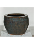 Vintage Brown and Blue Speckled Planter with Wide Opening - image 5