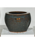 Vintage Brown and Blue Speckled Planter with Wide Opening - image 7