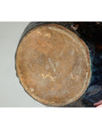 Vintage Brown & Blue Glazed Planter with Rounded Lip - image 15