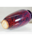 Vintage Burgundy and Purple Tall Ceramic Vase, Flared Rim-13. Asian & Chinese Furniture, Art, Antiques, Vintage Home Décor for sale at FEA Home
