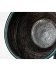 Vintage Emerald-Green Terracotta Planter with Carved Motifs - image 11