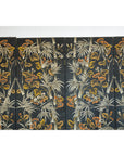 Vintage Four-Panel Screen with Bamboo and Floral Motifs - image 10