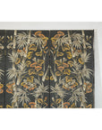 Vintage Four-Panel Screen with Bamboo and Floral Motifs - image 12