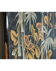 Vintage Four-Panel Screen with Bamboo and Floral Motifs - image 17