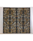 Vintage Four-Panel Screen with Bamboo and Floral Motifs - image 3