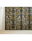 Vintage Four-Panel Screen with Bamboo and Floral Motifs - image 8