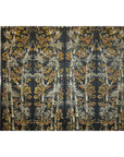 Vintage Four-Panel Screen with Bamboo and Floral Motifs - image 9
