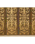 Vintage Four-Panel Screen with Gilt Renaissance-Style Scroll-12. Asian & Chinese Furniture, Art, Antiques, Vintage Home Décor for sale at FEA Home