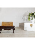 Vintage Handwoven Rattan Storage Basket with Fitted Lid - image 3