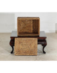 Vintage Handwoven Rattan Storage Box with Removable Lid in Country Style-11. Asian & Chinese Furniture, Art, Antiques, Vintage Home Décor for sale at FEA Home