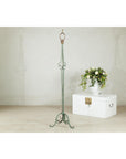 Vintage Iron Floor Lamp with Scrolled Base - image 12