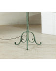 Vintage Iron Floor Lamp with Scrolled Base - image 7