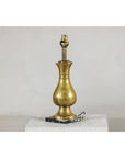 Vintage Midcentury Brass Balluster Table Lamp on Marble Base - image 10