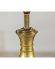 Vintage Midcentury Brass Balluster Table Lamp on Marble Base - image 11