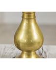 Vintage Midcentury Brass Balluster Table Lamp on Marble Base - image 12