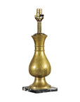 Vintage Midcentury Brass Balluster Table Lamp on Marble Base - image 18