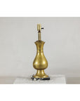 Vintage Midcentury Brass Balluster Table Lamp on Marble Base - image 7