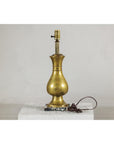 Vintage Midcentury Brass Balluster Table Lamp on Marble Base - image 9
