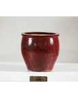Vintage Oxblood Glazed Ceramic Planter with Flared Rim-10. Asian & Chinese Furniture, Art, Antiques, Vintage Home Décor for sale at FEA Home