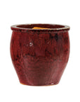 Vintage Oxblood Glazed Ceramic Planter with Flared Rim-1. Asian & Chinese Furniture, Art, Antiques, Vintage Home Décor for sale at FEA Home