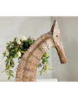 Vintage Riveted Iron Horse Sculpture with Rustic Patina - image 11