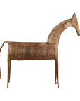 Vintage Riveted Iron Horse Sculpture with Rustic Patina - image 20