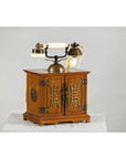 Vintage Telephone - Brass Details and French-Inspired Design-5. Asian & Chinese Furniture, Art, Antiques, Vintage Home Décor for sale at FEA Home