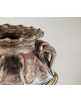 Vintage Thai Water Jar with Ropework Decoration, Scalloped Rim and Loop Handles-11. Asian & Chinese Furniture, Art, Antiques, Vintage Home Décor for sale at FEA Home