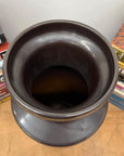 Warm Deep Brown Ceramic Vase with Cylindrical Form - FEA Home