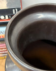 Warm Deep Brown Ceramic Vase with Cylindrical Form - FEA Home