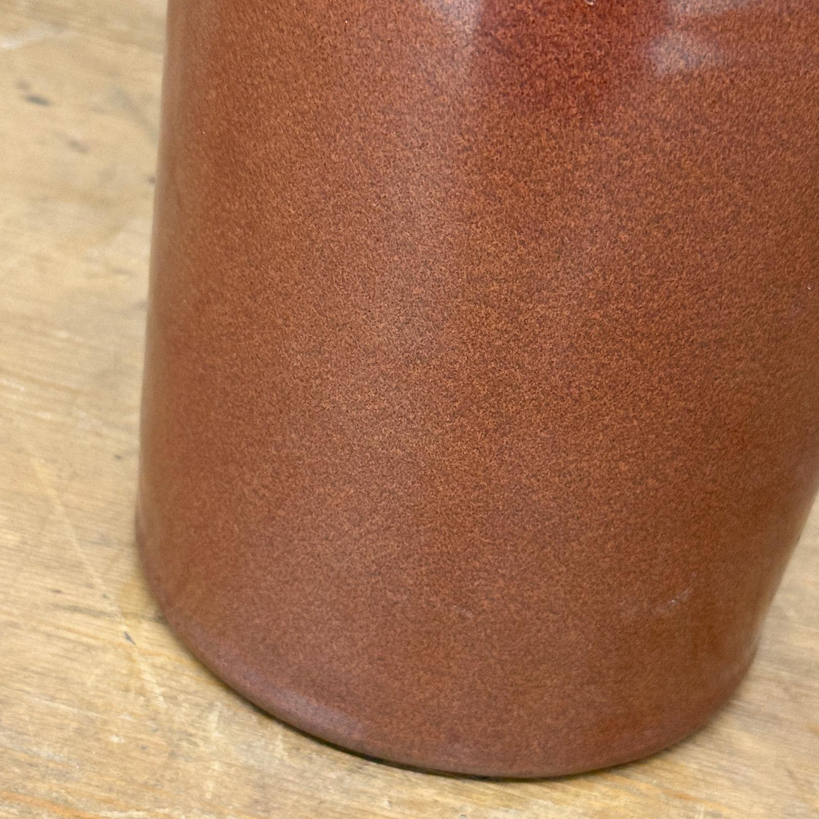 White and Copper Ceramic Vase with Olive Glaze Band, SKU , image 10