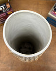 White Black Cylindrical Ceramic Vase with Rope Design, SKU , image 7