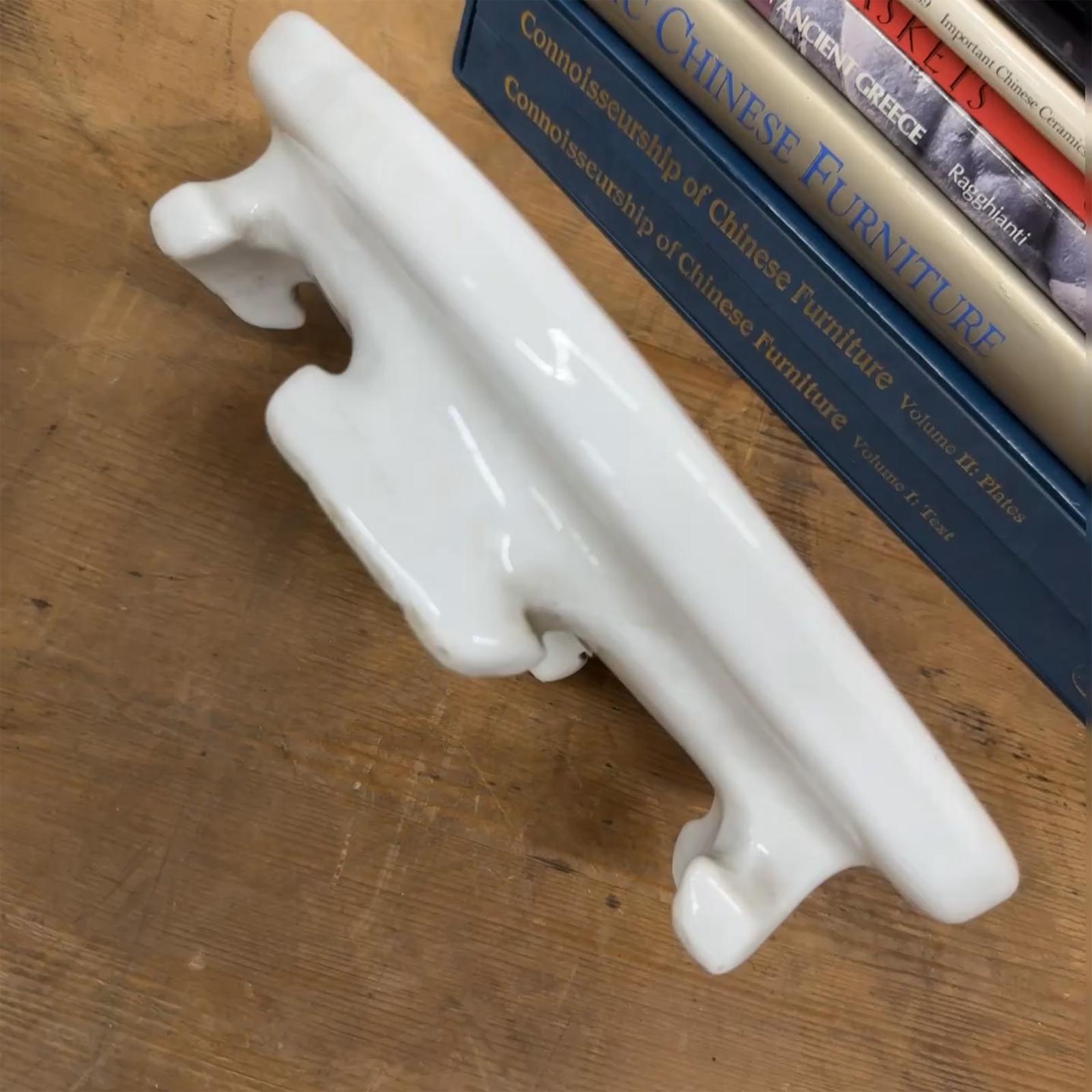 White Ceramic Planter with Footed Tray - FEA Home