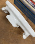 White Ceramic Planter with Footed Tray - FEA Home