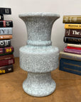 White Crackle Ceramic Vase with Bold Geometric Stacked Form, SKU , image 5