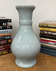 White Crackle Glaze Vase with Elegant Curved Silhouette, SKU , image 2