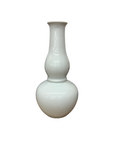 White Glazed Ceramic Vase with Bold Long-Necked Silhouette, SKU , image 1