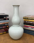 White Glazed Ceramic Vase with Bold Long-Necked Silhouette, SKU , image 2