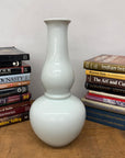 White Glazed Ceramic Vase with Bold Long-Necked Silhouette, SKU , image 3