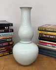 White Glazed Ceramic Vase with Bold Long-Necked Silhouette, SKU , image 4