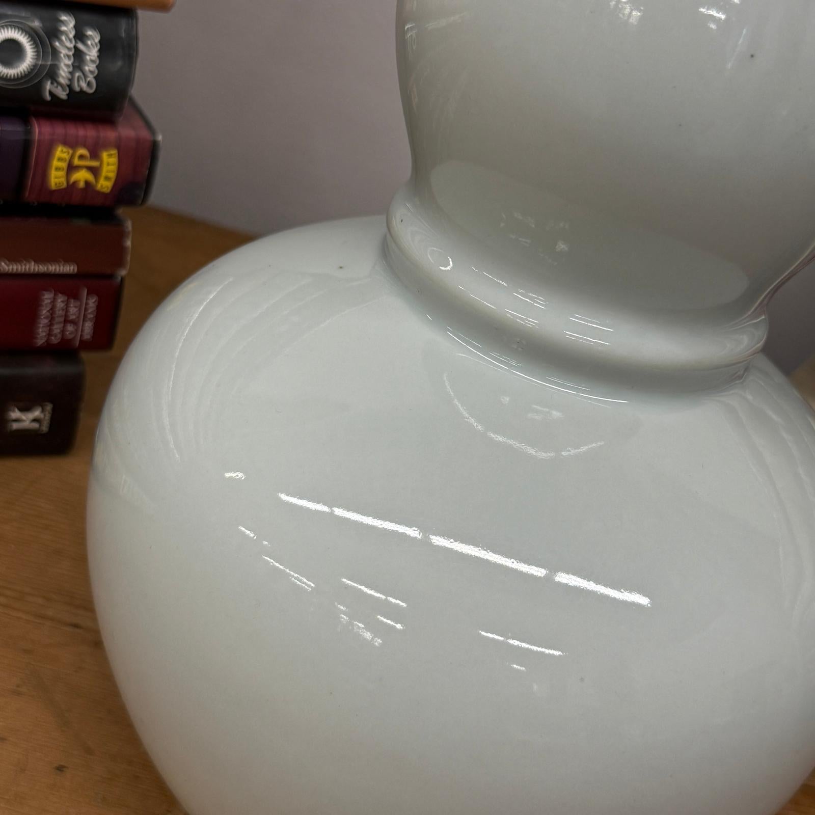 White Glazed Ceramic Vase with Bold Long-Necked Silhouette, SKU , image 6