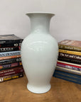 White Glazed Ceramic Vase with Flared Neck, SKU , image 5