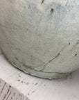White Glazed Round Ceramic Planter with Wide Opening - FEA Home