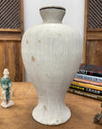 Wide & Curved White-Grey Round Ceramic Lamp Base, SKU , image 4