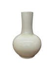 Winter Silk White Glazed Ceramic Vase with Bottle Shape, SKU , image 1