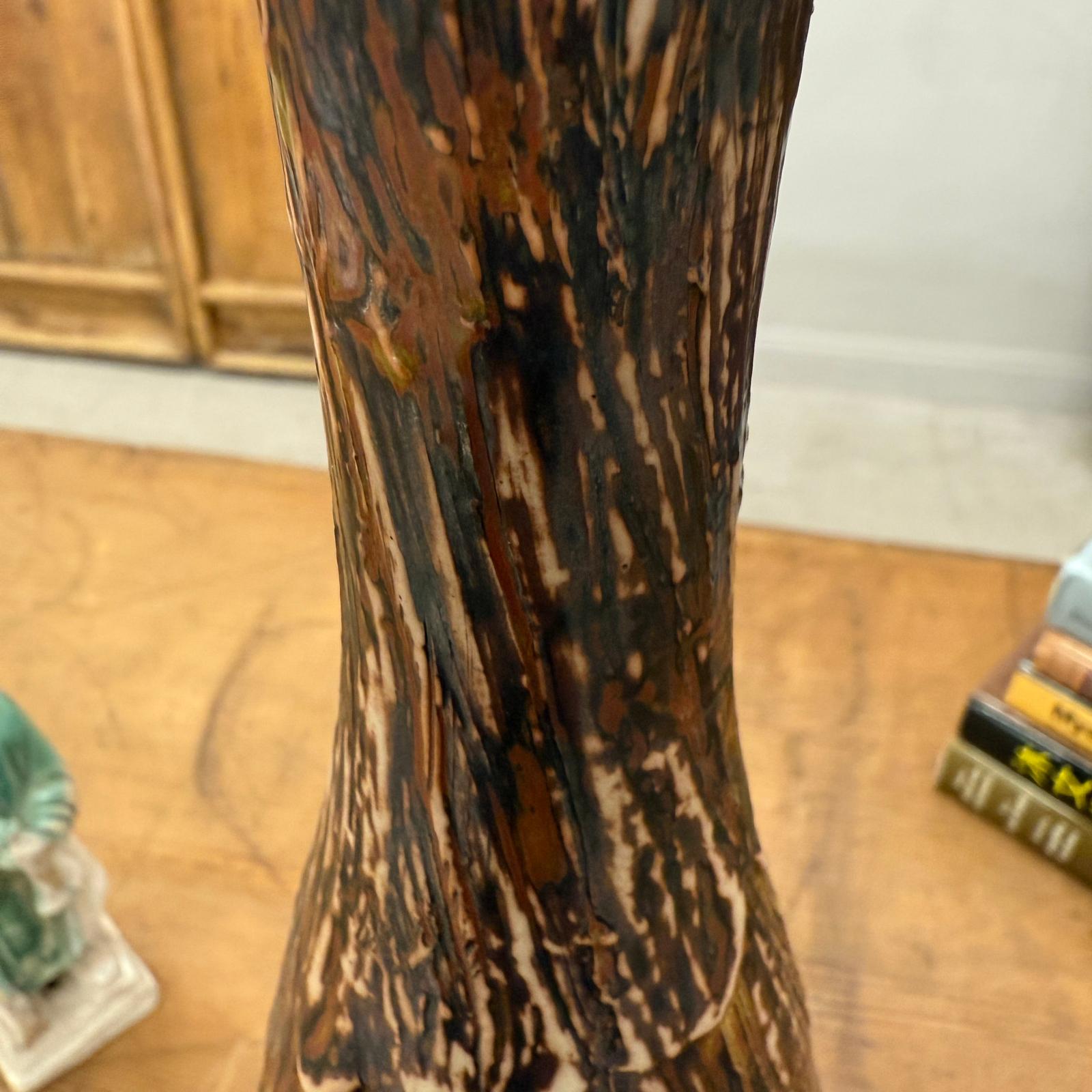 Wood Brown &amp; White Bottle Shaped Ceramic Vase, SKU , image 11