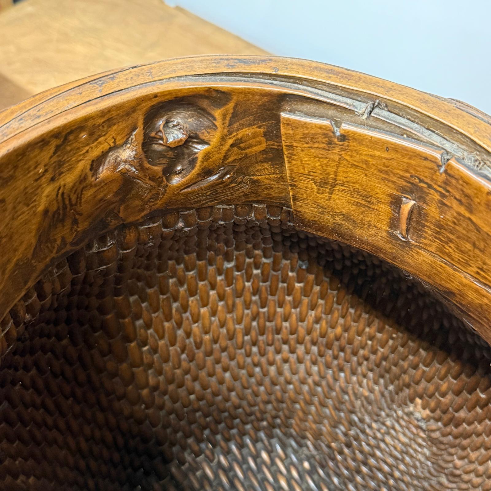 Woven Rattan Baskets with Wooden Rims, Sold Per - FEA Home