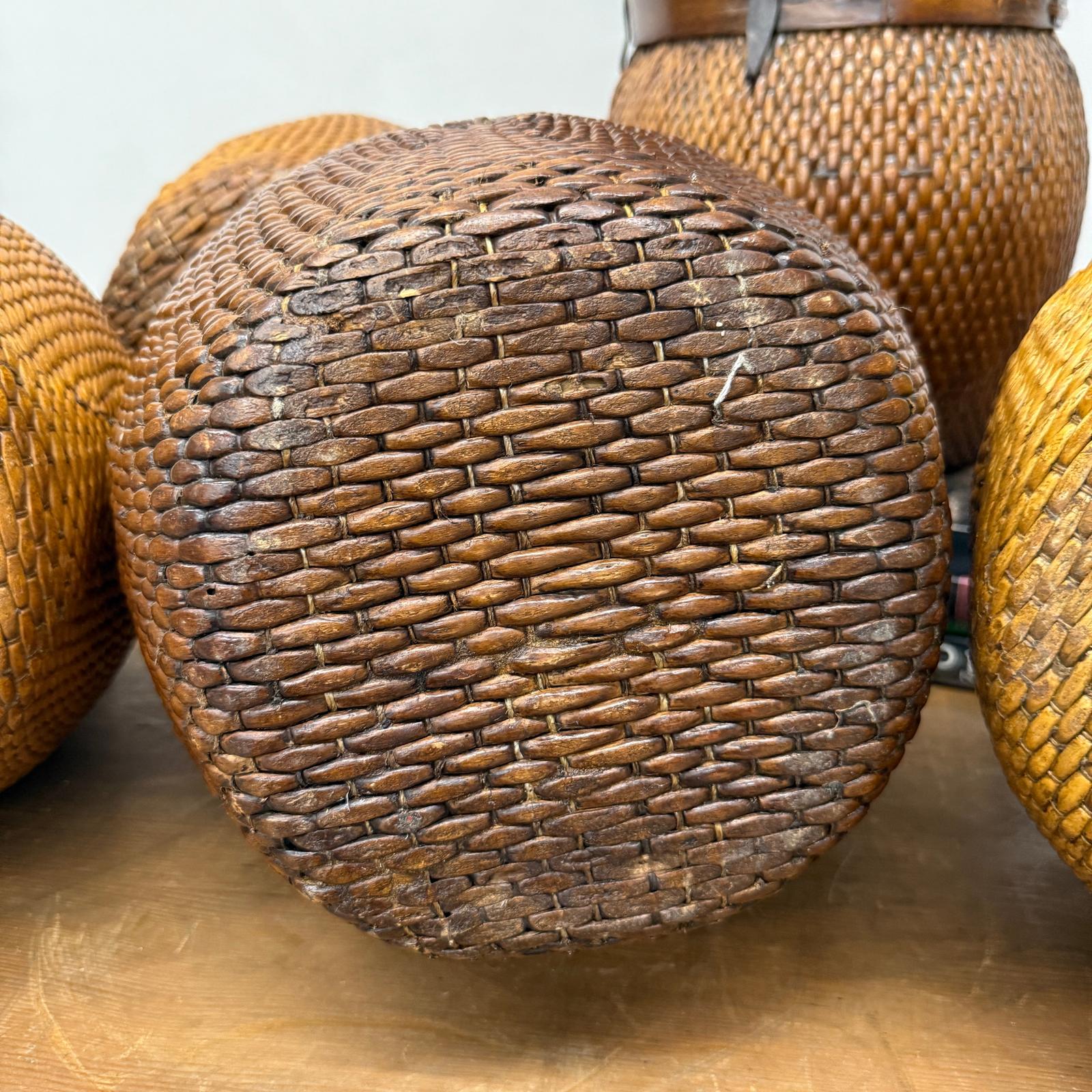 Woven Rattan Baskets with Wooden Rims, Sold Per - FEA Home