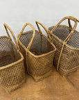 Woven Rattan Tote Handled Baskets, Sold Per - FEA Home