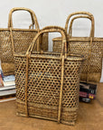 Woven Rattan Tote Handled Baskets, Sold Per - FEA Home